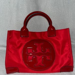 TORY BURCH Red Nylon tote bag
